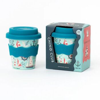 Nautical Boat Theme Babychino Cup And Straw, 2 of 2