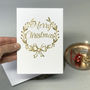 Paper Cut Luxury Gold Christmas Card, thumbnail 12 of 12