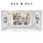 White Triple Picture Frames With 360° Folding Hinge, thumbnail 11 of 12