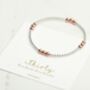 60th Birthday Stacking Bracelet Gift For Her, thumbnail 1 of 3