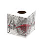 Tissue Box Cover Wooden Red Cafe, thumbnail 1 of 2