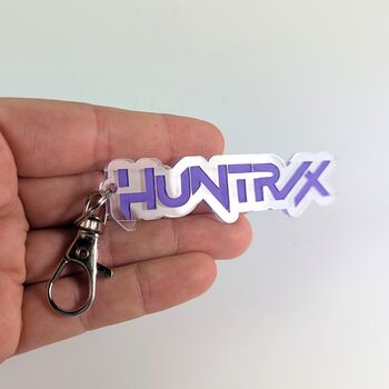 Huntr/X Kpop Demon Hunters Keyring Acrylic, Kpop Anime, 2 of 5