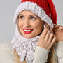Santa's Hat And Beard Christmas Intermediate Knitting Kit, thumbnail 2 of 12