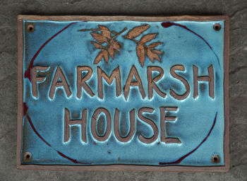 Stoneware House Signs Hand Made To Commission, 2 of 9