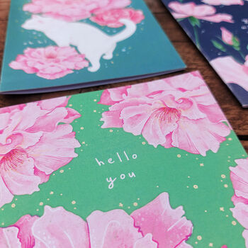 'Hello You' Rose Card, 2 of 2