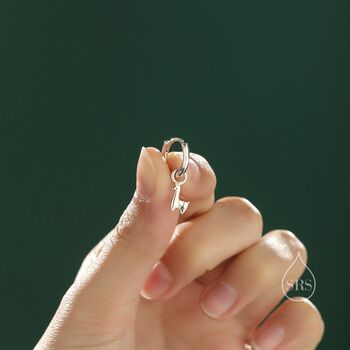 Sterling Silver Cute Llama Dangle Huggie Hoops, 3 of 11