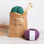Cosy Wallhanging Beginner Knitting Kit, thumbnail 9 of 9