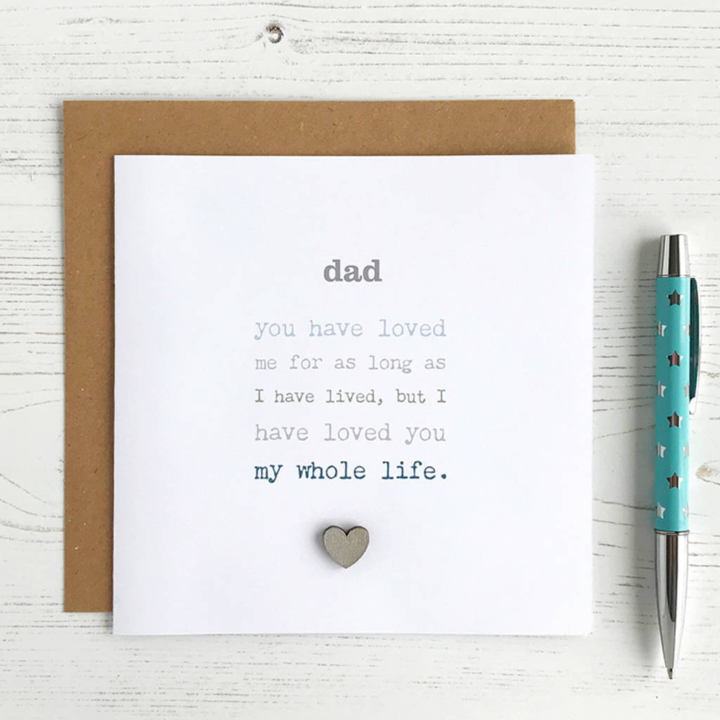 My Whole Life, Father's Day Card, 1 of 3
