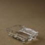 Handmade Frosted Glass Cigar Ashtray With Gold Pattern, thumbnail 3 of 8