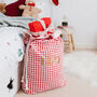 Personalised Christmas Sack Red Or Green, thumbnail 3 of 10