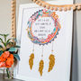 Personalised Name Dream Catcher Print For Children, thumbnail 4 of 11