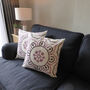 Chalk Hand Embroidered Cushion, thumbnail 4 of 12