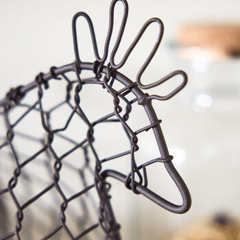 Farmhouse Chicken Wire Kitchen Egg Basket, 4 of 6