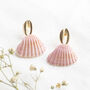 Pink Shell Drop Earrings, thumbnail 1 of 7