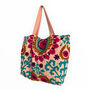 Embroidered Suzani Bag In Pale Pink, thumbnail 11 of 12