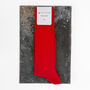Luxury Cotton Socks Gift Box In London Red, thumbnail 4 of 5