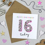 Leopard Love 16th Birthday Card, thumbnail 1 of 2