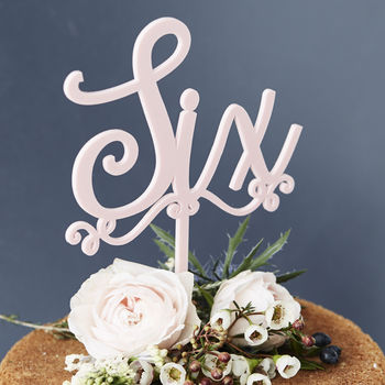 Decorative Personalised Number Birthday Cake Topper, 7 of 9