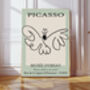 Picasso Butterfly Line Drawing Art Print, thumbnail 1 of 4