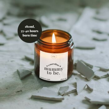 New Mum To Be Gift Candle + Matches, Baby Shower Gifts, 2 of 11