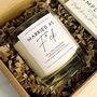 Married As F*Ck Personalised Wedding Candle Gift Set, thumbnail 5 of 7