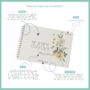 Personalised Dainty Summer Flowers Wedding Guest Book, thumbnail 7 of 7