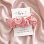 Valentine's Hair Scrunchie Gift Heart Cute Small Accessory Gift For Her, thumbnail 4 of 4