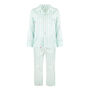 Glacier Stripe Teddy Silk Children's Pyjama Set, thumbnail 7 of 9
