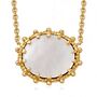 Eternal Mother Of Pearl Necklace In Gold Vermeil, thumbnail 2 of 8