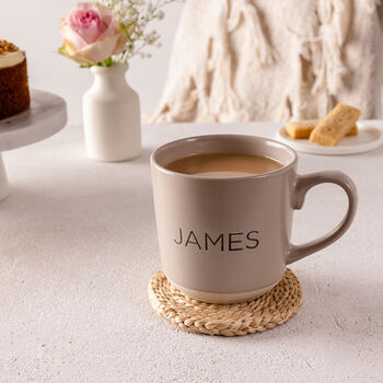 Personalised Engraved Ceramic Mug For Him, 3 of 5