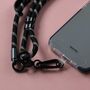 Black White Adjustable Phone Strap Universal Crossbody Rope Lanyard, thumbnail 2 of 3