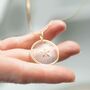 Personalised Etched Star Glass Pendant Necklace, thumbnail 2 of 10