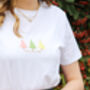 Feeling Pine Embroidered T Shirt, thumbnail 1 of 3