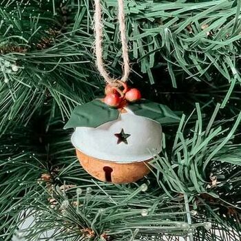 Christmas Pudding Hanging Bell Decoration, 4 of 4