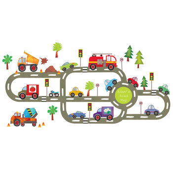 Personalised Children's Road Wall Sticker Pack, 3 of 7