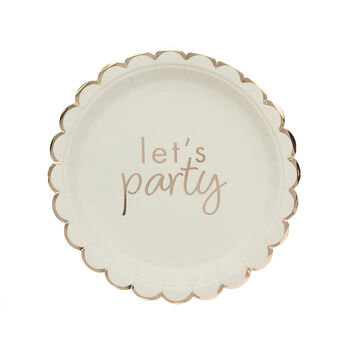 Let's Party Champagne Party Plates X Eight, 2 of 4