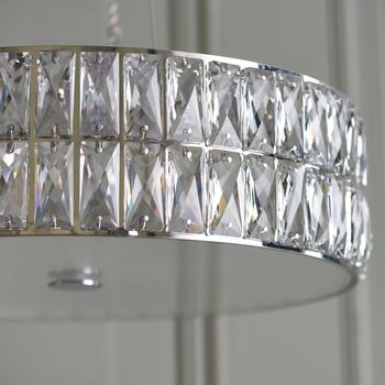 Kelvin Five Light Crystal LED Chandelier, 5 of 10
