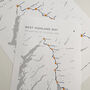 West Highland Way Personalised Print Whw Adventure, thumbnail 2 of 6