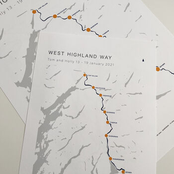 West Highland Way Personalised Print Whw Adventure, 2 of 6