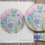 Bluebells Floral Embroidery Pattern, thumbnail 2 of 9