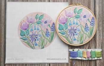 Bluebells Floral Embroidery Pattern, 2 of 9