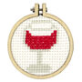 Partners In Wine! Mini Matchbox Cross Stitch Kit, thumbnail 5 of 6