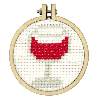 Partners In Wine! Mini Matchbox Cross Stitch Kit, 5 of 6