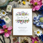 Wildflower Save The Date Cards And Envelopes, thumbnail 2 of 7