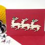 Reindeer Christmas Card And Decoration, thumbnail 2 of 5