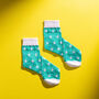 Colourful Turtle Pattern Egyptian Cotton Men's Socks, thumbnail 5 of 5