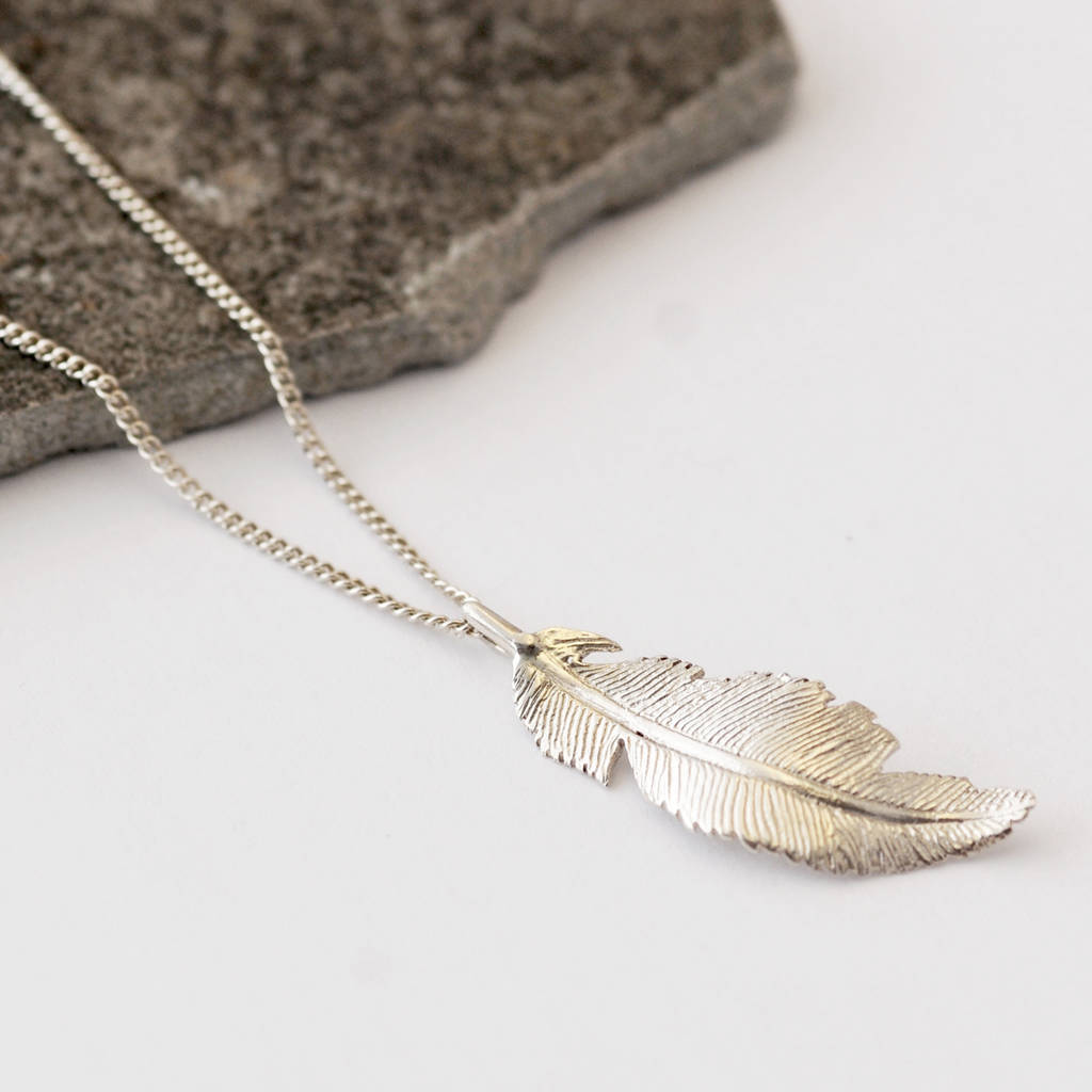 Feather Necklace By Heather Scott Jewellery | notonthehighstreet.com