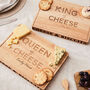 Personalised King Or Queen Of Cheese Wooden Board, thumbnail 1 of 6