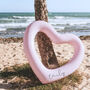 Personalised Pink Heart Pool Float, thumbnail 6 of 8