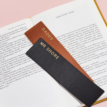 Personalised Leather Bookmark, 3 of 8